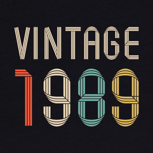 Vintage 1989 33 years old birthday by hoopoe